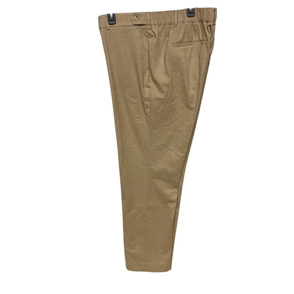 Loft Womens Khaki Back‎ Elastic Waist Pants XLT NWT